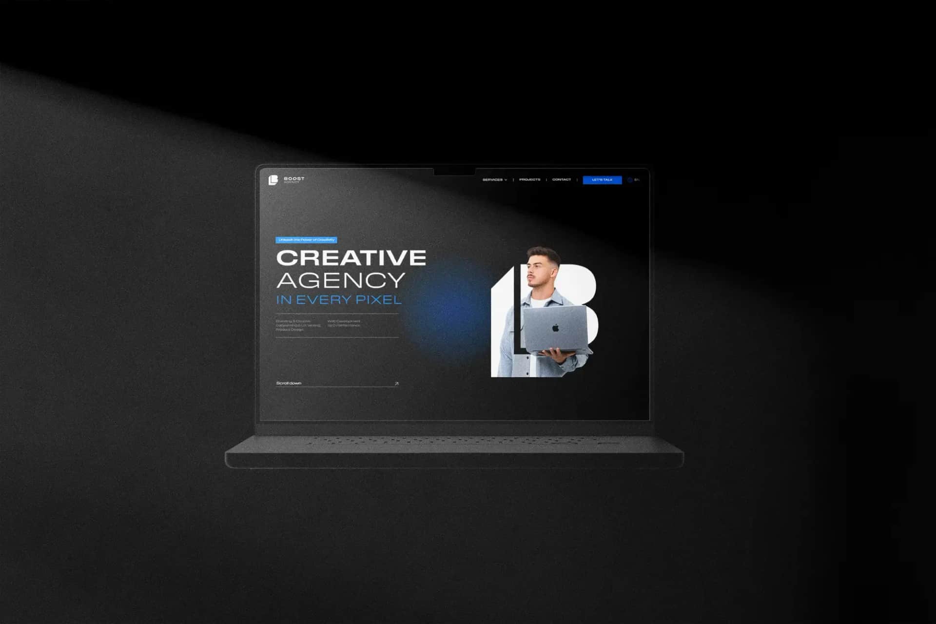 Strona internetowa dla agencji marketingowej Boost Agency