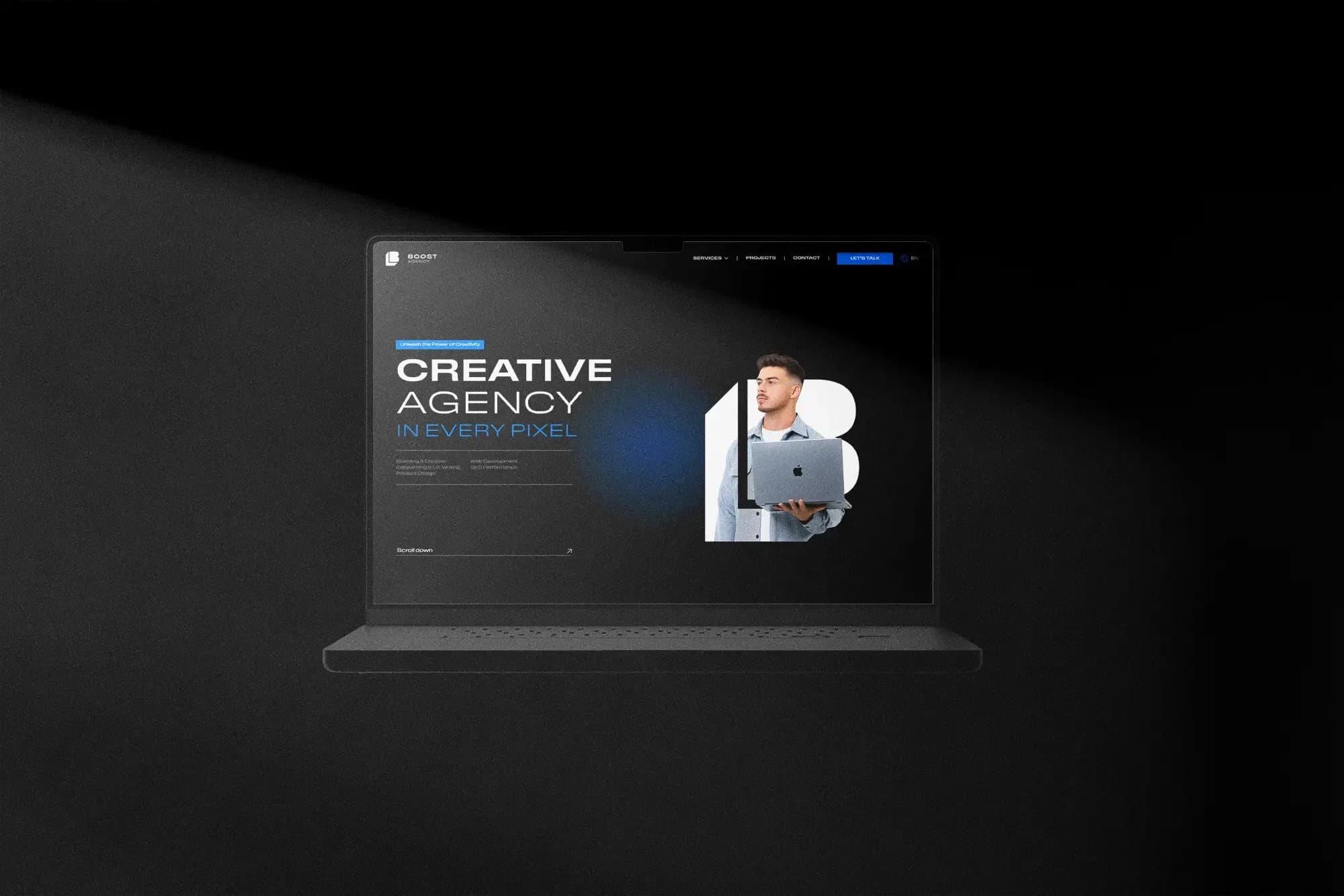 Strona internetowa dla agencji marketingowej Boost Agency