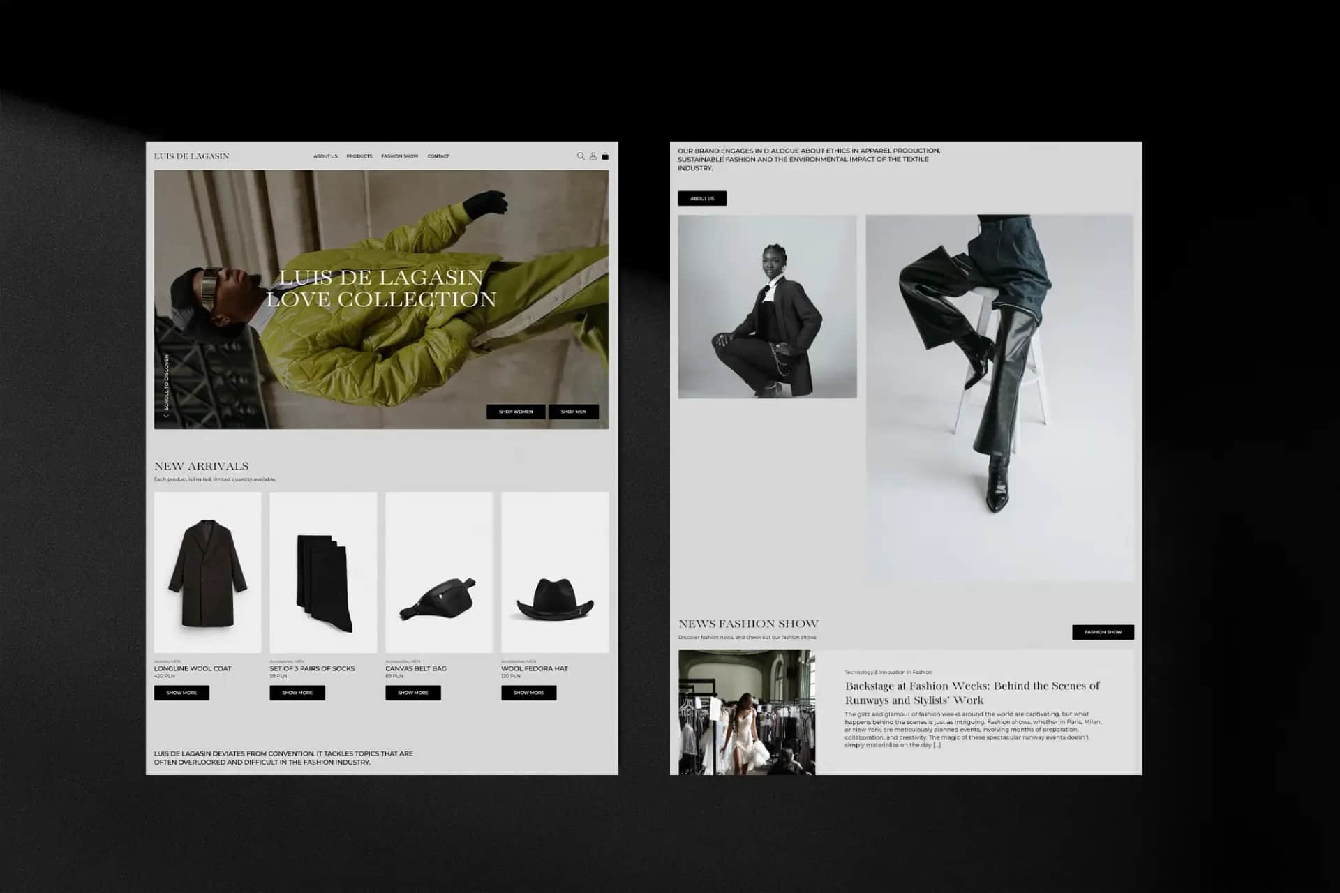 E-commerce dla Luis de lagasin