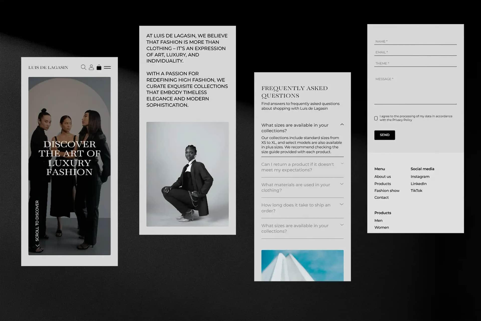 E-commerce dla Luis de lagasin