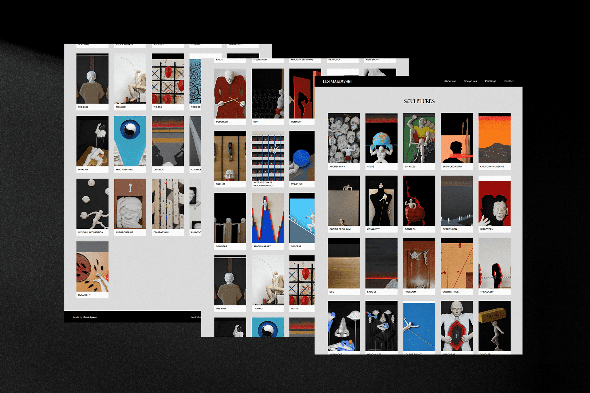 Strona dla artysty Les makowski