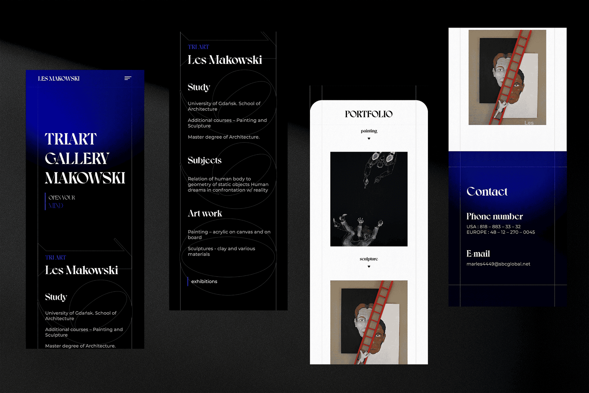 Strona dla artysty Les makowski